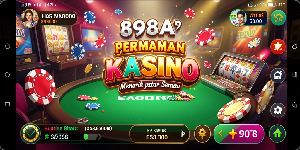 Tampilan menarik dari gameplay Kasino di 898A.