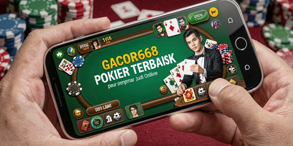 Tampilan menarik dari gameplay Poker dalam GACOR668.