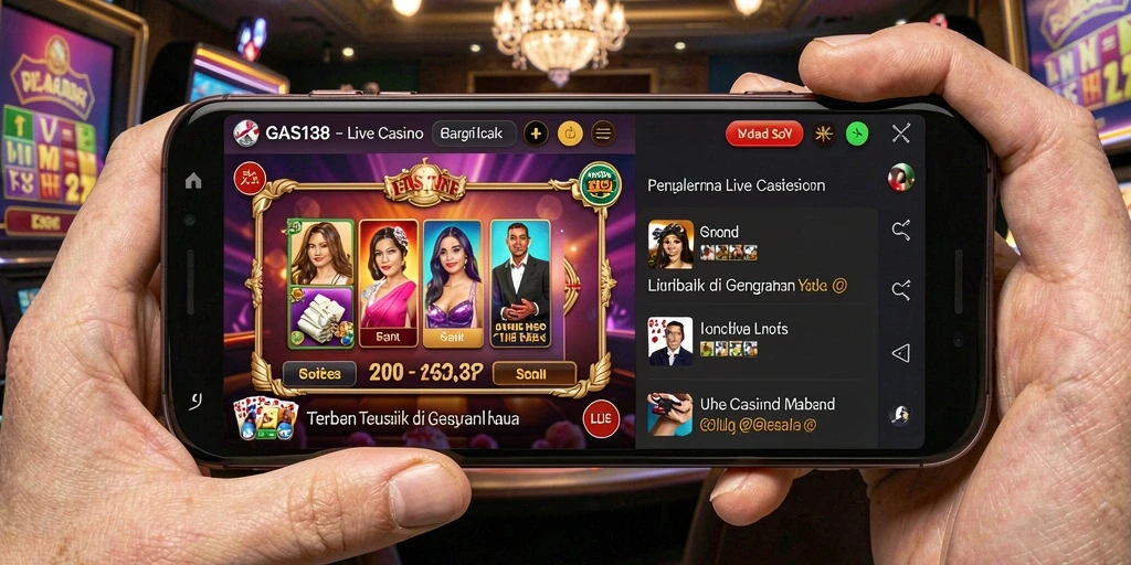 Tampilan menarik gameplay Live Casino GAS138 dengan dealer langsung.