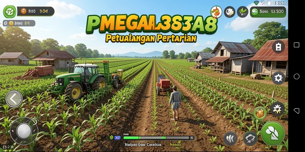Tampilan gameplay MEGA338 yang menarik saat bertani