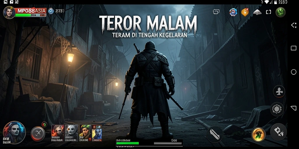 Tampilan mencekam saat karakter menjelajahi lokasi angker.