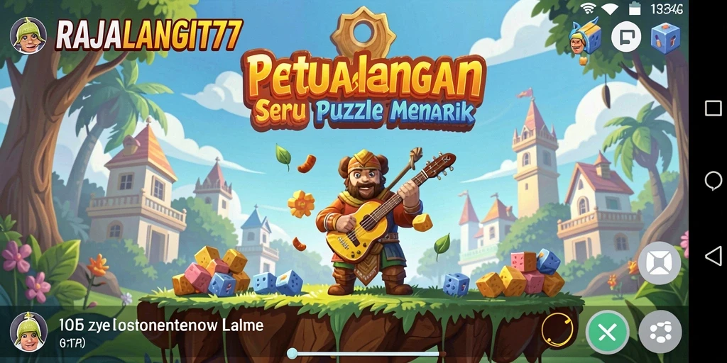 Tampilan gameplay RAJALANGIT77 dengan puzzle yang menantang.