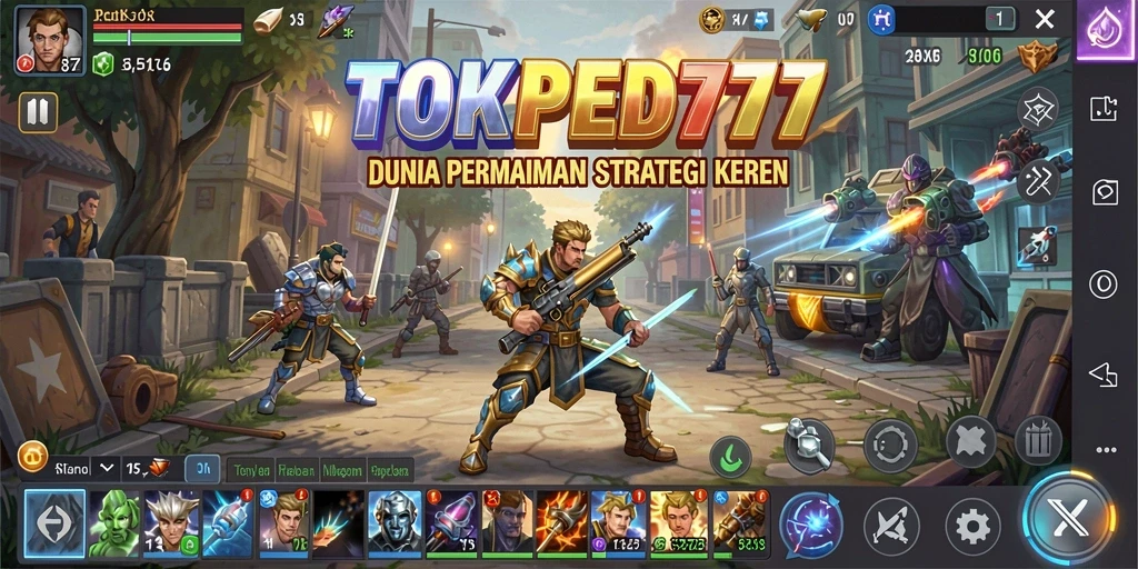 Tampilan gameplay menarik dari TOKPED777 dengan elemen strategi yang kuat.